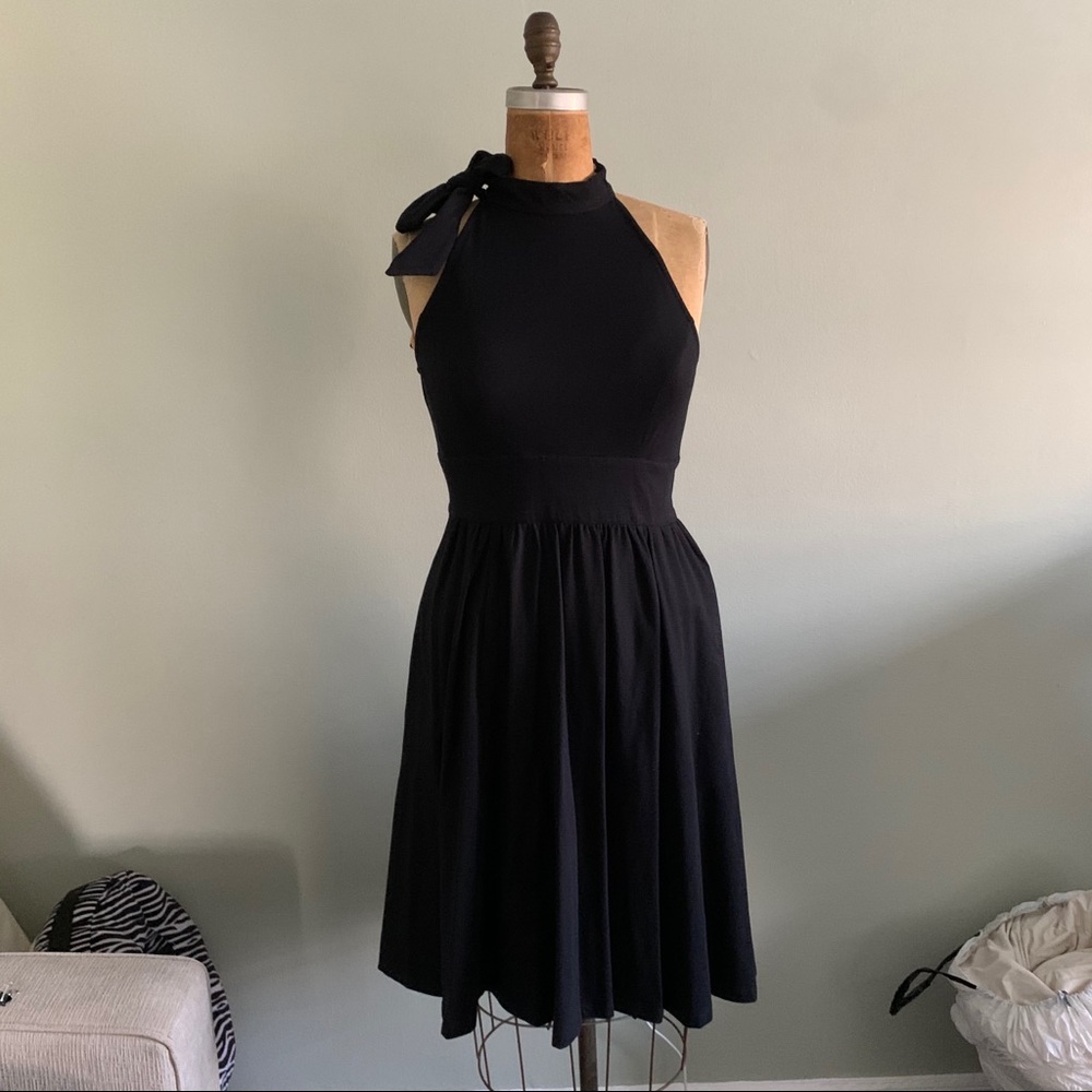 eShakti Cotton Knit Halterneck Dress M-10 NWOT